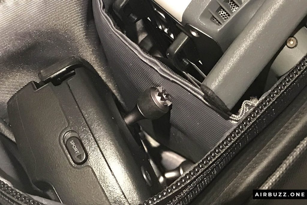 This is what you want to avoid - bending the joysticks when stored.